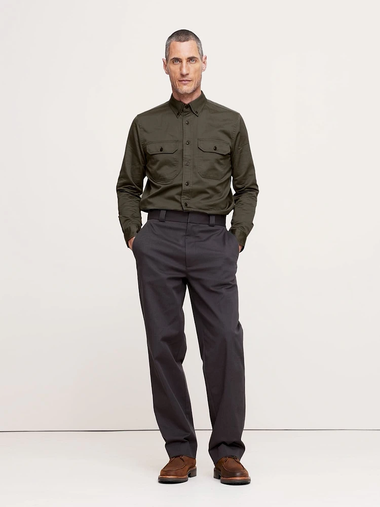 Cotton-Linen Utility Shirt