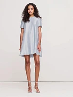 Aurelia Satin Trapeze Mini Dress