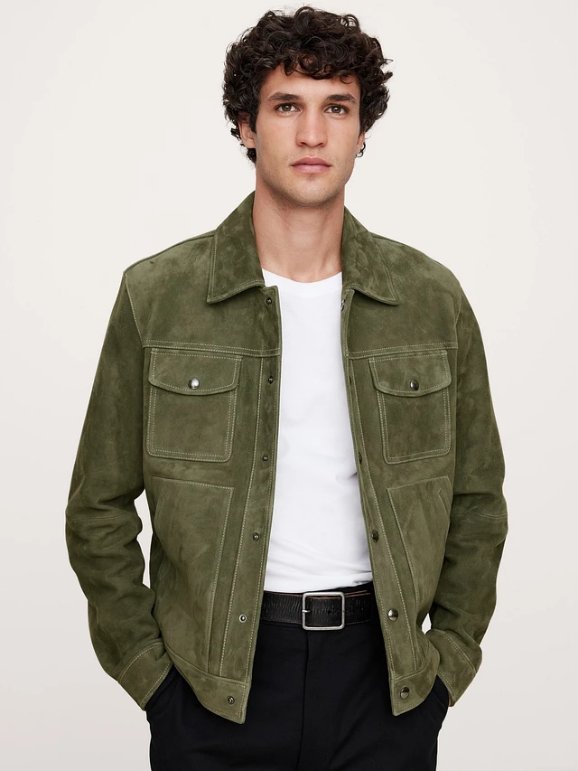 Suede Trucker Jacket