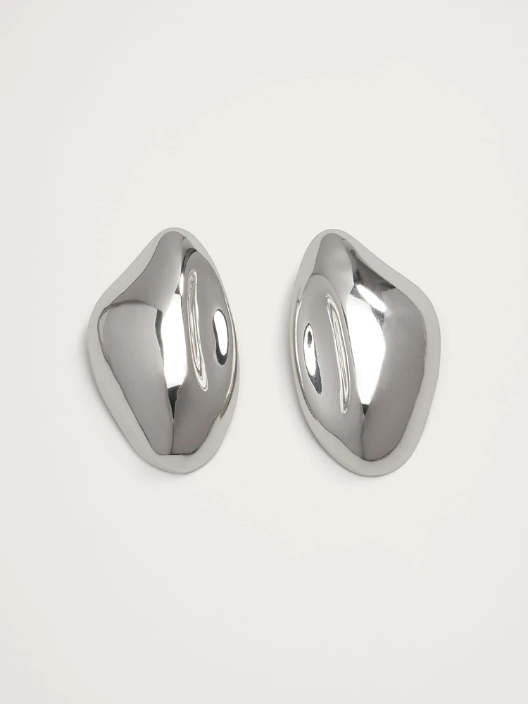 Sculptural Forms Earrings Aureus + Argent