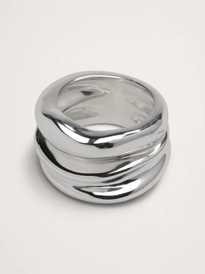 Sculptural Forms Ring Aureus + Argent