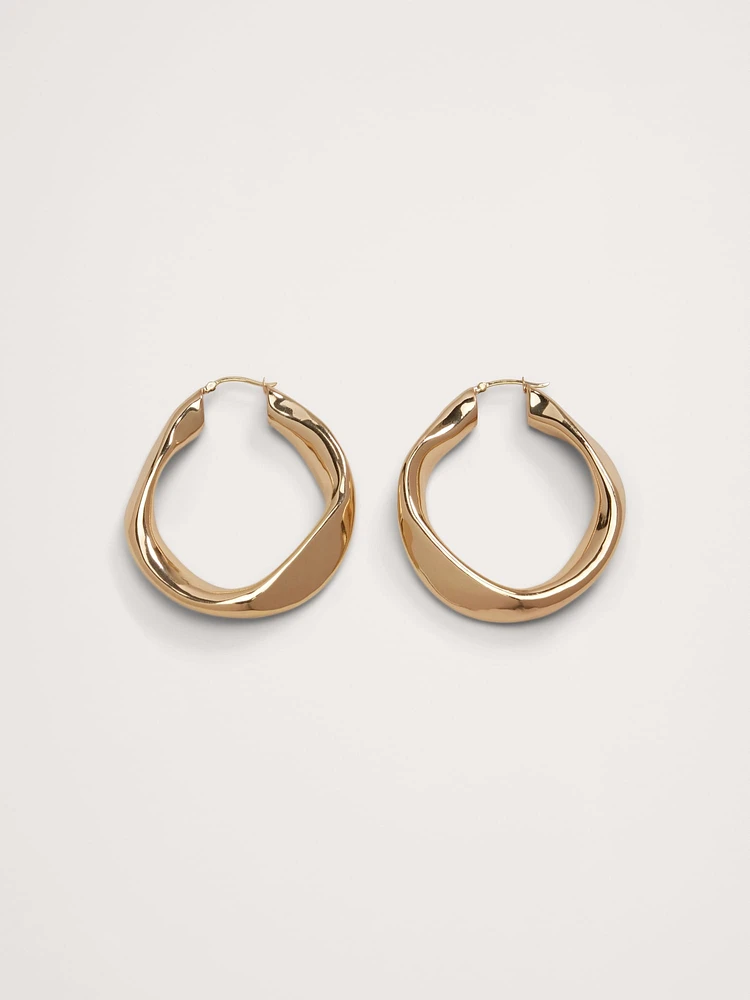 Clio Hoop Earrings Aureus + Argent