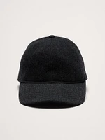 Melton Wool-Blend Baseball Cap by Crown