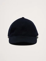 Melton Wool-Blend Baseball Cap by Crown