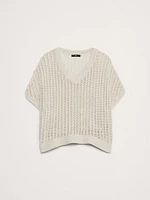 Oversized Cotton Dolman Sweater Top