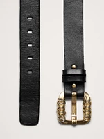 Ring Statement Leather Belt