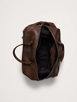 Leather Weekender Duffle Bag