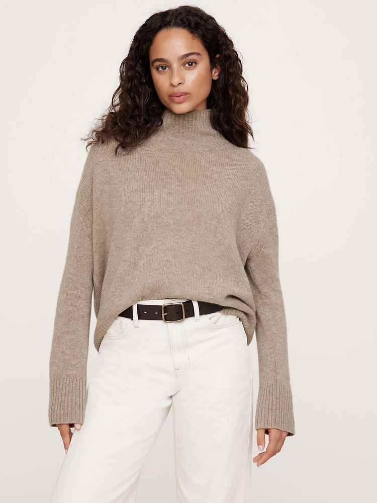 Oversized Cashmere Turtleneck Sweater