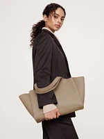 Italian Leather Portfolio Tote