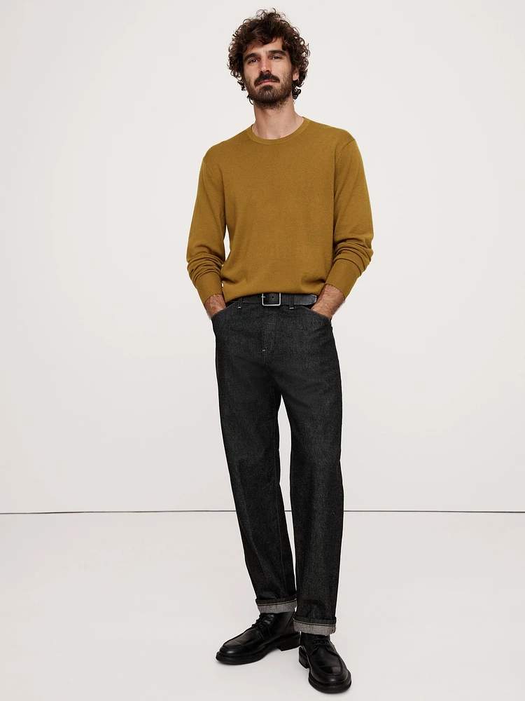 Italian Merino Crew-Neck Sweater