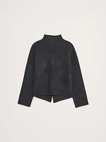 Double-Faced Cashmere Sweater with Vented Back