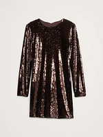 Stretch-Sequin Mini Dress