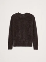 Relaxed Brushed Cashmere Crew-Neck Sweater