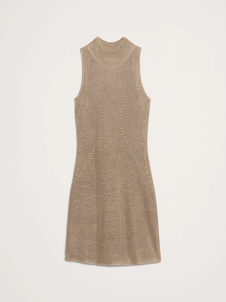 Shimmer Sweater Mini Dress