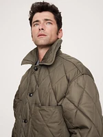 Oversized Quilted Carcoat