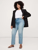 Mid-Rise Rigid Straight Jean