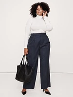 Wide-Leg Italian Wool Pant