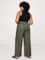 Carmel Pleated Wide-Leg Pant