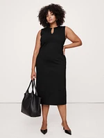 Everywhere Ponte Column Midi Dress