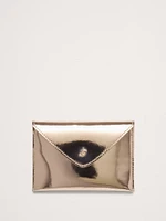 Leather Mini Envelope Pouch