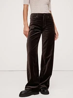 The Icon Classic Wide-Leg Velvet Pant