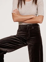 The Icon Classic Wide-Leg Velvet Pant