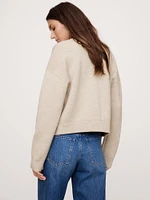 Merino Cropped Cardigan Sweater