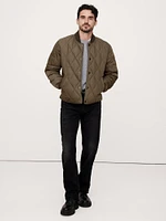 Quilted Bomber Jacket