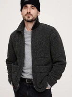 Wool-Blend Sherpa Chore Coat