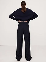 Soho High-Rise Wide-Leg Italian Pant