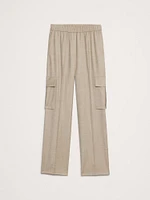 Pull-On Wool Flannel Cargo Pant