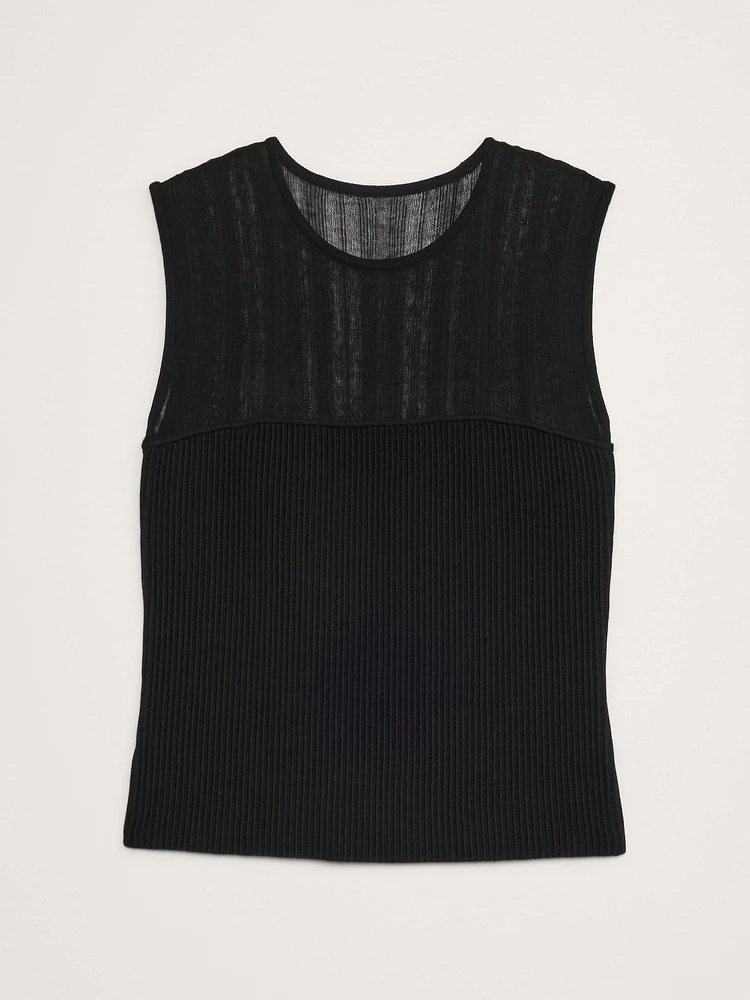 Sculpted Ribbed Top