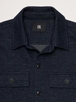 Herringbone Jacquard Shirt Jacket