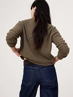 Merino-Blend Crew-Neck Sweater