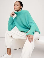 Oversized Midweight Cashmere Turtleneck Sweater