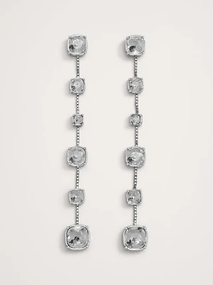 Maxima Rhinestone & Chain Long Earrings by Aureus + Argent