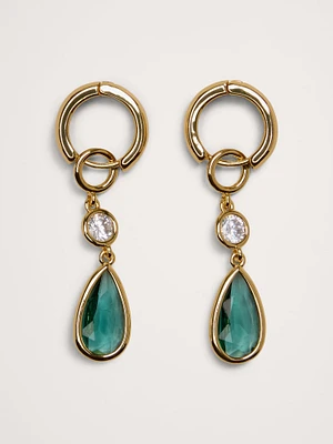 Mermaid Teardrop Drop Earrings by Aureus + Argent