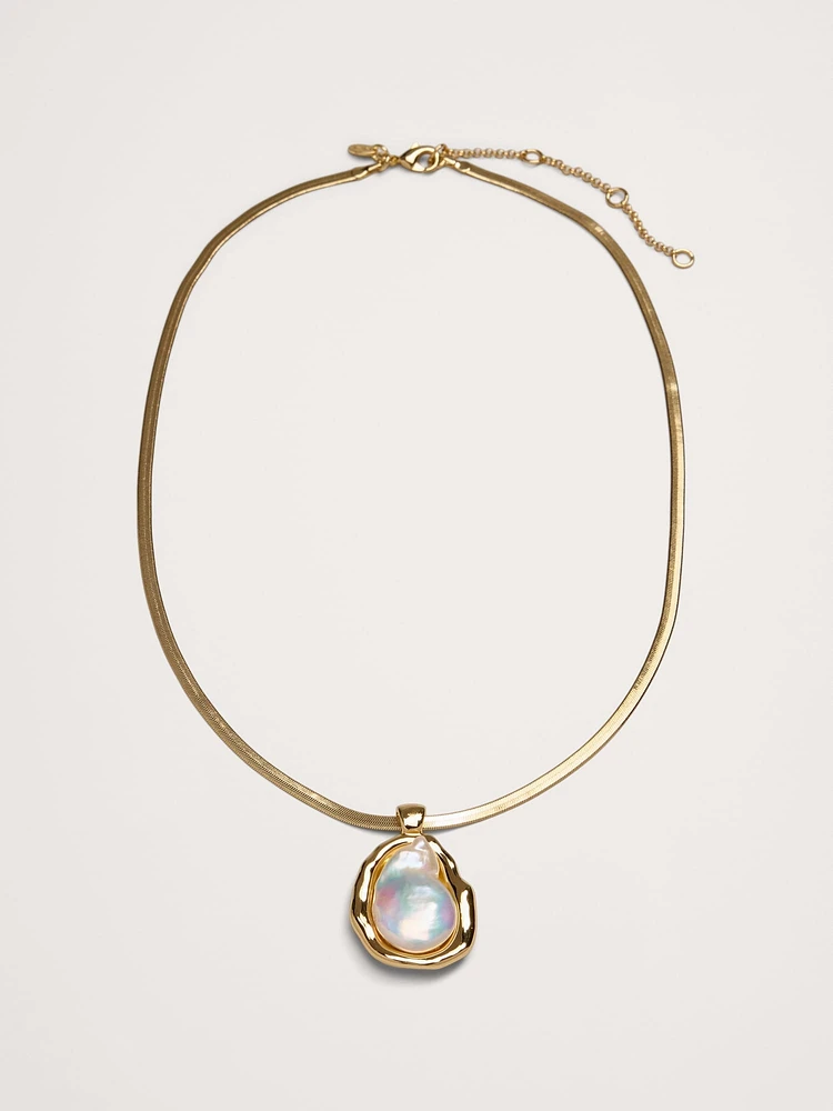 Telaio Baroque Pearl Necklace by Aureus + Argent