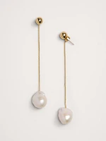 Telaio Chain & Pearl Earrings by Aureus + Argent