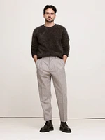 Relaxed Brushed Cashmere Crew-Neck Sweater