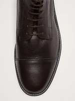 Lace-Up Italian Leather Boot