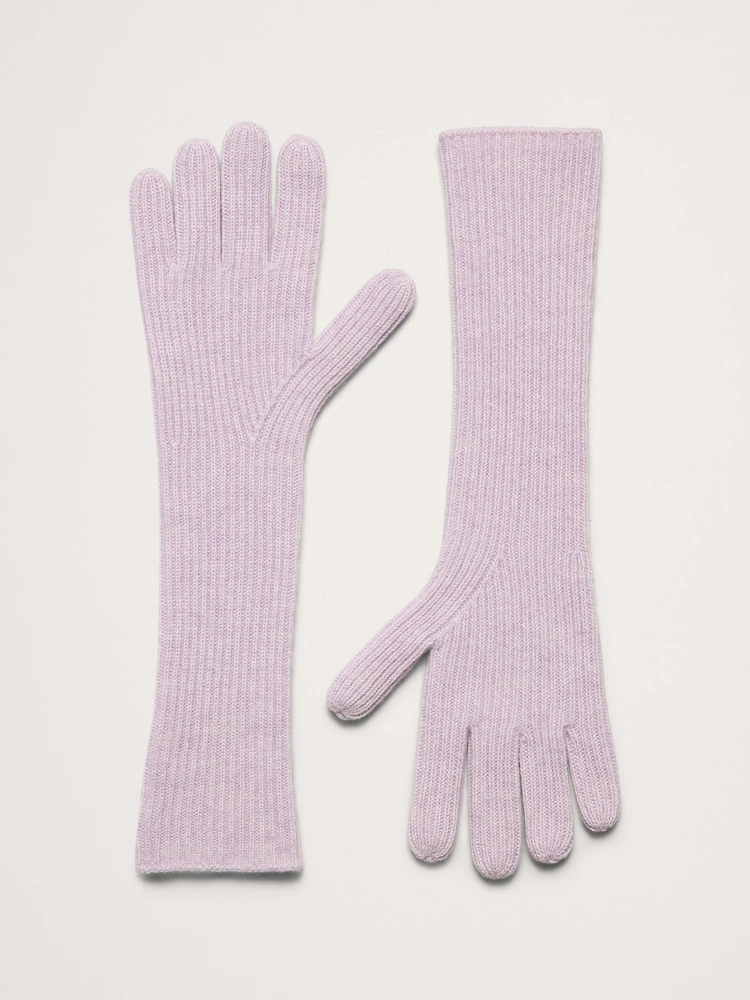 Signature Cashmere Long Gloves