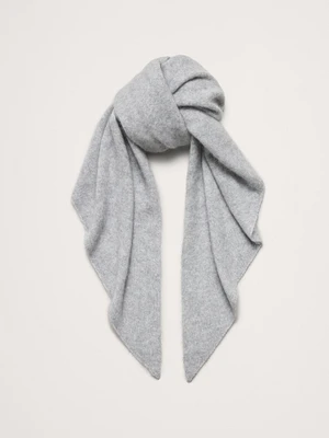 Brushed Wool-Cashmere Triangle Scarf