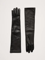 Leather Opera-Length Gloves