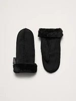 Shearling Mittens by Crown Cap