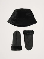 Shearling Mittens by Crown Cap