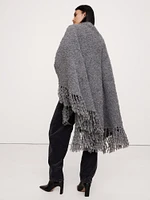 Alpaca-Wool Bouclé Wrap