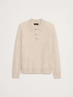 Brushed Cashmere Sweater Polo