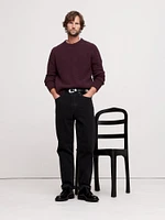 Ribbed Bouclé Crew-Neck Sweater