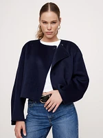 Double-Faced Cropped Jacket